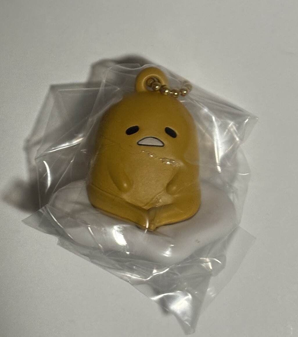Sanrio Gudetama Petanko Mascot Keychain Gacha Capsule Toy