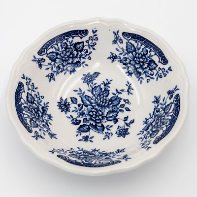 SEARS BLUE CARNATION PLATES BOWLS CUP SAUCER CREAMER SUGAR SERVING BOWL BY PIECE