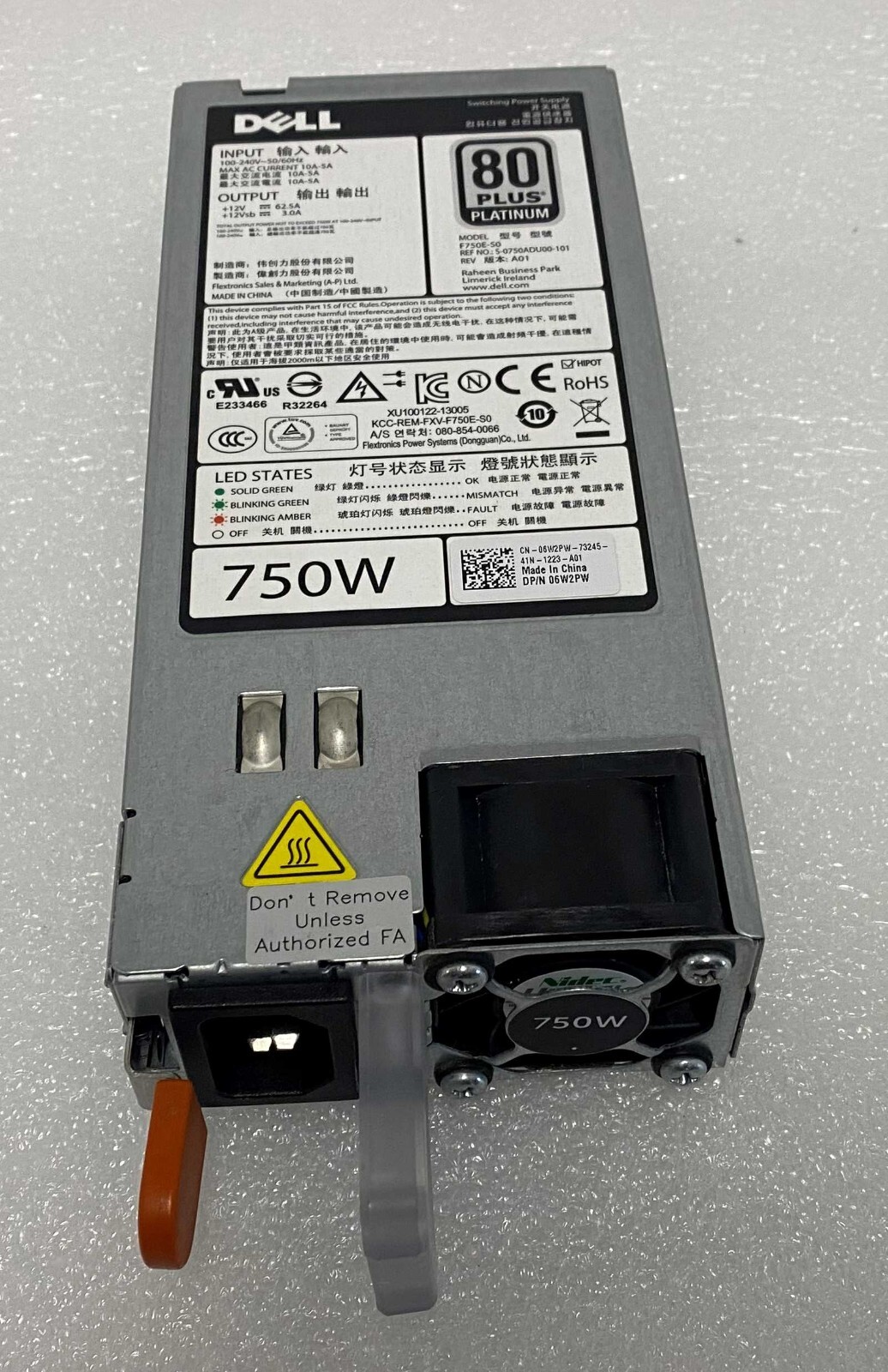 original-750w-for-poweredge-t320-t420-r520-r620-r720-r7... Dell PowerEdge 750W R720 R620 R520 Server Power Supply 6W2PW | eBay