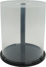 1 CDIP100BH 100-Disc Capacity CD DVD Empty Media Storage Clear Bee Hive Case