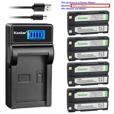 Kastar Battery LCD Charger for D-Li1 Ei-D-Li1 Trimble R8 GPS Trimble MT1000