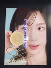 Taeyeon benefit Cosmetics Signed Autographed Postcard Girls' Generation