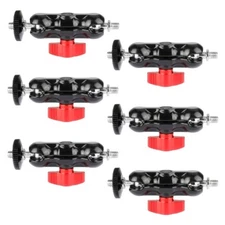 6x CAMVATE Aluminum 1/4"-20 Mini Ball Head Extension Arm Red Knob fr LCD Monitor