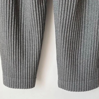 Issey Miyake Homme Plisse Pleated Trousers Gray 20AW HP03JF144