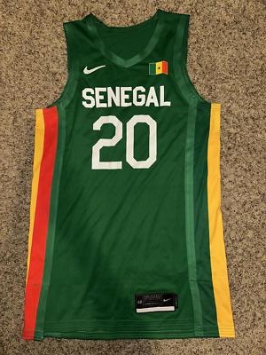 その他 k Nike Men's 2020 Olympic Basketball Green Team Issue White Jersey