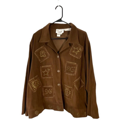 Country Wear Casuals Women's Lonnie G Star Vintage Western Jacket Cowgirl 3X