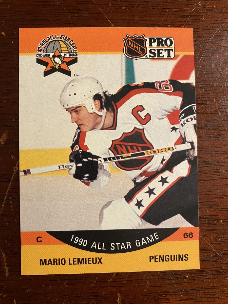 1990-91 Pro Set Penguins Hockey Card #362 - Mario Lemieux All star