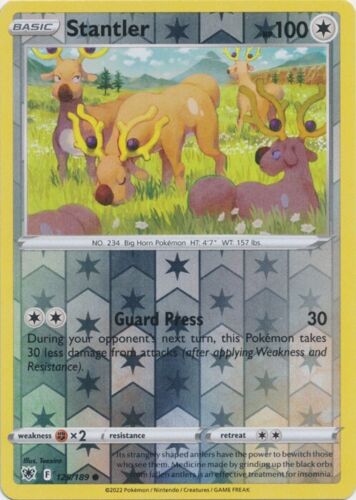 Reverse Holo Stantler 125/189 Astral Radiance Common Pokemon TCG - Picture 1 of 1