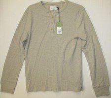 New Men's Size Small Long Sleeve TEXTURED HENLEY Shirt - Goodfellow  Co