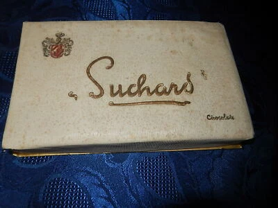 ANCIENNE BOITE COFFRET CHOCOLATS SUCHARD PAPIER SUR CARTON VINTAGE COLLECTION - Photo 1/4