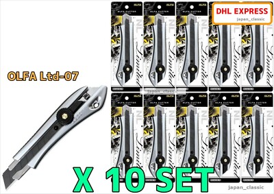 OLFA LIMITED LTD-07 BLADE 18mm L-TYPE SCREW LOCKING JAPAN 10 SET