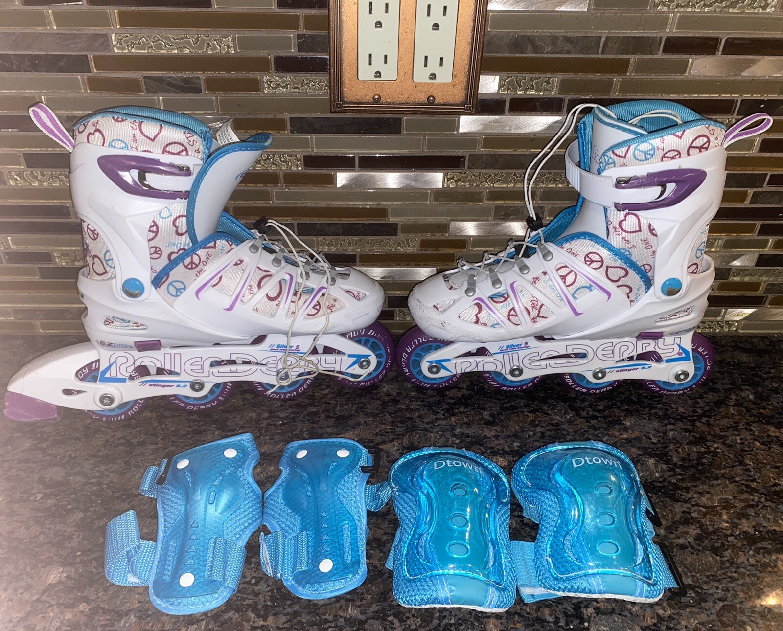 Roller Derby, EZ Roll Roller Skates, Adjustable Size 2-5 And