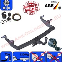 AHK + ES7 FüR Renault Clio III FließHeck 2005-12 AnhäNgerkupplung Mit E-Satz