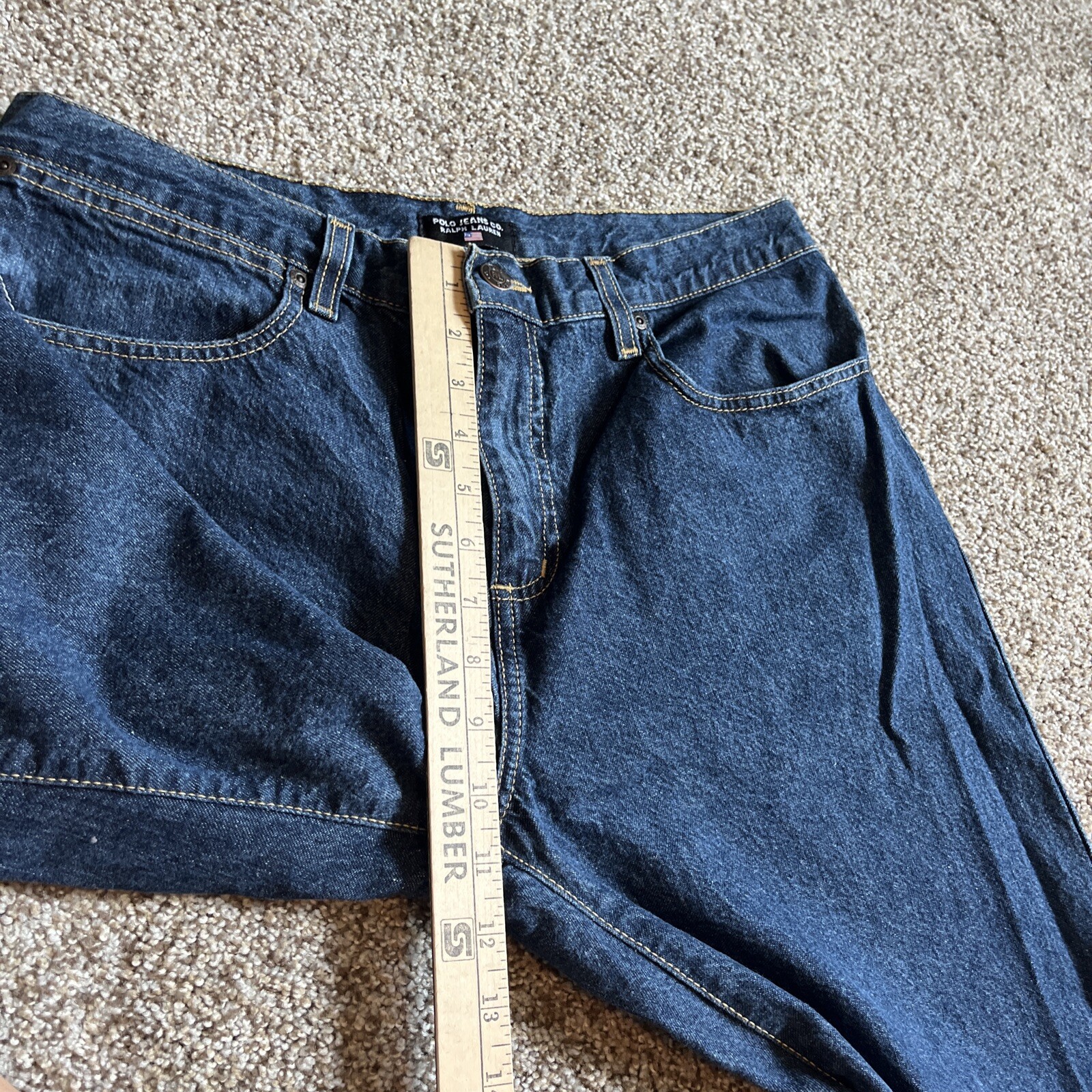 Polo Ralph Lauren Jeans Youth Boys 20H (32 X 28.5) Straight Leg Dark Wash - View 6