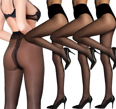 JUST-BEAUTY-TOUCH 3 Pairs Exclusive T-Band Tights Summer Sheer Tights 20 Denier Size S-L
