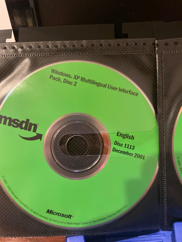 RARE AUTHENTIC BRAND NEW Microsoft Windows XP Multilingual Interface Pack, 2 CDs - Image 3 of 3