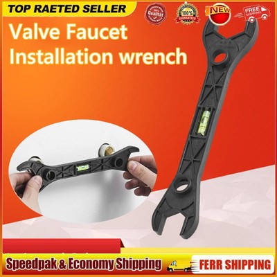 Dual Headed Wrench with Spirit Level Double-ended Wrench Tap Spanner Repair Tool