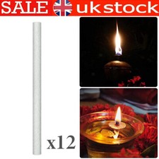12Pcs Fiberglass Replacement Wicks for Tiki Torch, Candle Wine Bottle, Oil Lamp