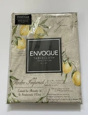 Envogue Lemons Cotton Tablecloth French Country Lemons Oblong 60”x84”