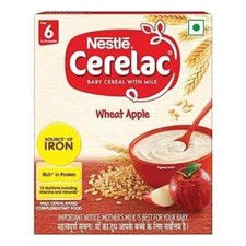 Nestle Cerelac Baby Cereal with Milk, Wheat Apple 300g Free Shipping World Wide
