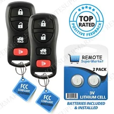 2 New Replacement Keyless Entry Remote Control Key Fob Clicker for KBRASTU15