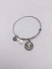 Alex and Ani PATH OF LIFE Silver Tone Expandable Bangle Bracelet