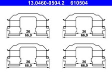 ATE 13.0460-0504.2 Accessory Kit, disc brake pad for CHEVROLET,DAEWOO
