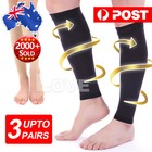 Compression Socks Leg Calf Foot Support Sleeve Relieve Varicose Veins Stockings