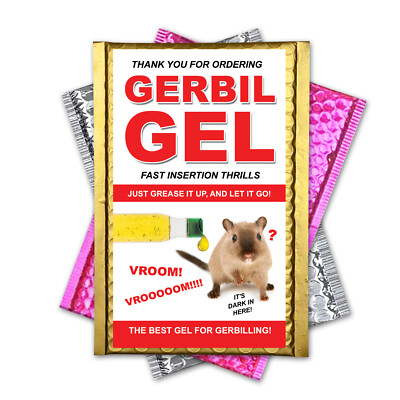 Gerbil Gel Prank Mail Gag Practical Joke Sent Directly to Friends