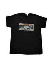 New Hawaii HANG LOOSE Aloha state T-Shirt Mens Size L black New with tag