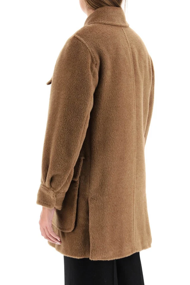 Max Mara - Aral Jacket - Padded Brown Alpaca Teddy Jacket - XS 6UK 38IT - Image 3 of 4