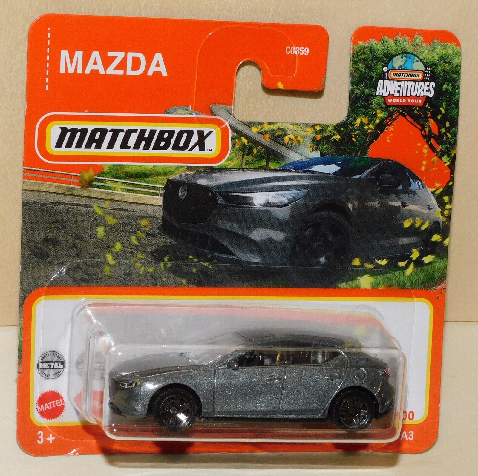 2022 Matchbox 2019 MAZDA 3 grau metalflake grey MBX 80100 HFR87 Mazda3 NEU