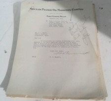 Big Stack Of 1930's SINCLAIR PRAIRIE OIL Receipts Statements FARM LEDGERS L3B93