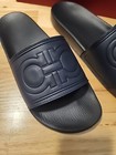 Brand New Salvatore Ferragamo BLUE MARIN Men's Groove 9 Slide Sandals Size 8M — photo 3