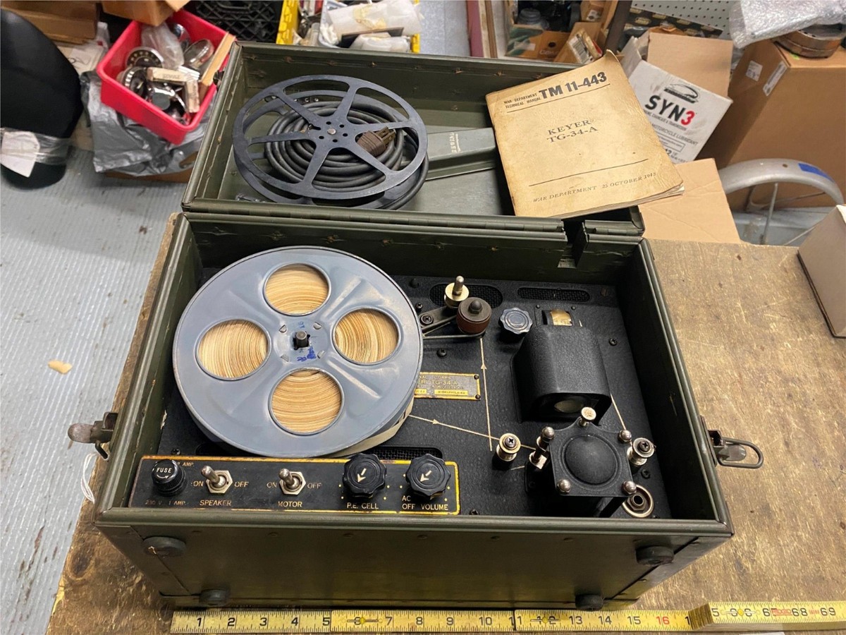 TM11-443 KEYER Tape Recorder code Machine WW2 Military Jeep Tank