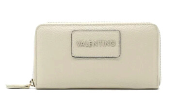 VALENTINO ADELE Zip Around Cremeweiß, Damen-Geldbörse Portemonnaie Wallet