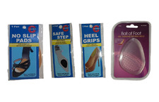 Lot of 8: No Slip Comfort Sole Ball of Foot Gel Cushions Heel Grips High Heels