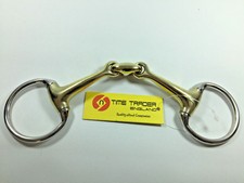 EGGBUTT SNAFFLE GERMAN SILVER 25 DEGREE LOZENGE All size  ( horse bit )