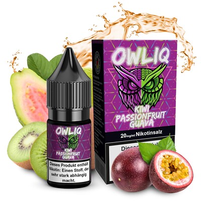 Premium Liquid Kiwi Passionfruit Guava Aroma - OWLIQ 10 ml 20 mg