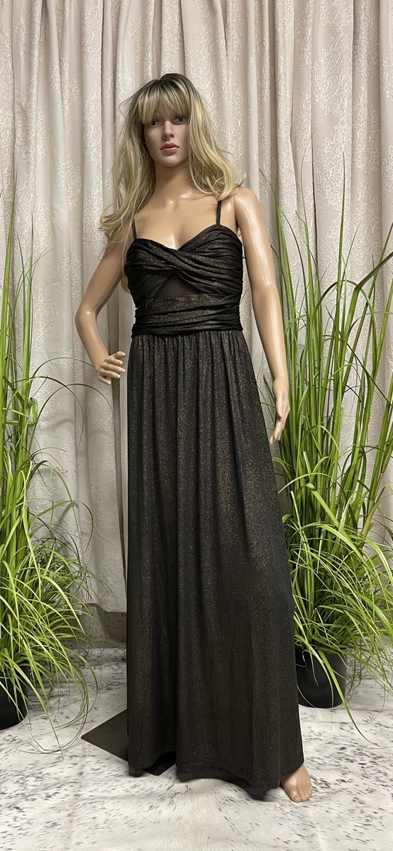 VENUS WOMENS LONG GOWN BLK DRESS WITH GOLD / SILVER FLAKES SZ 4 NEW WITHOUT TAGS | eBay VENUS WOMENS LONG GOWN BLK DRESS WITH GOLD / SILVER FLAKES SZ 4 NEW WITHOUT TAGS | eBay