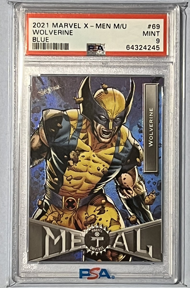 ウルヴァリン　SP WOLVERINE 🔥 2021 Marvel X-Men Metal Universe #69 PSA 9 SP Blue