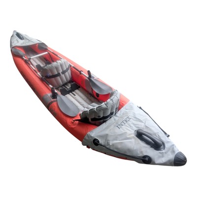 Intex Excursion Pro Inflatable 2 Person Vinyl Kayak with Oars & Pump
