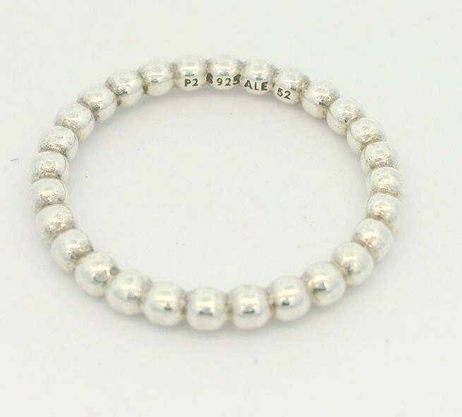 Authentic PANDORA Bubble Ball Stack Ring - image 2