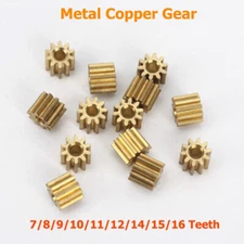 7/8/9/10/11/12/14/15/16 Teeth Metal Copper Gear Transmission Spindle Motor Gear