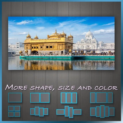 ' Golden Temple In Amritsar Punjab India ' Cityscape Canvas Print Wall Deco - Image 1 of 3