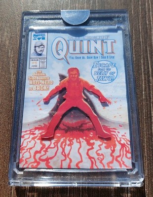 Quint Jaws 3d Trading Art Card Limited Edition Unikat Sammlerstück