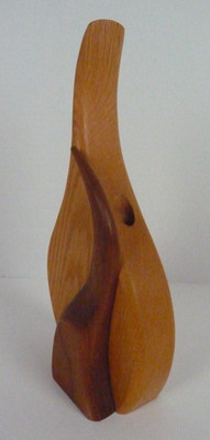 Handmade Wood Sculpture Minnesota Abstract MCM Folk Art Wood N  Things