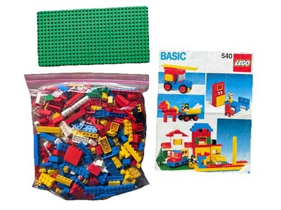 LEGO 540-1 Basic Building Set Instructions Manual 1985 With Bricks READ