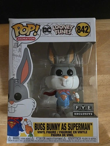 Funko Pop! Vinyl: Looney Tunes - Bugs Bunny as Superman - FYE (Exclusive) #842