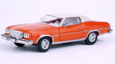 Brekina 1976 Ford Gran Torino Orange/White Roof #BR19733 HO Scale